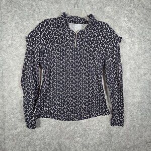 Nivo Women's Long Sleeve Pullover 1/4 Zip Blue Size M